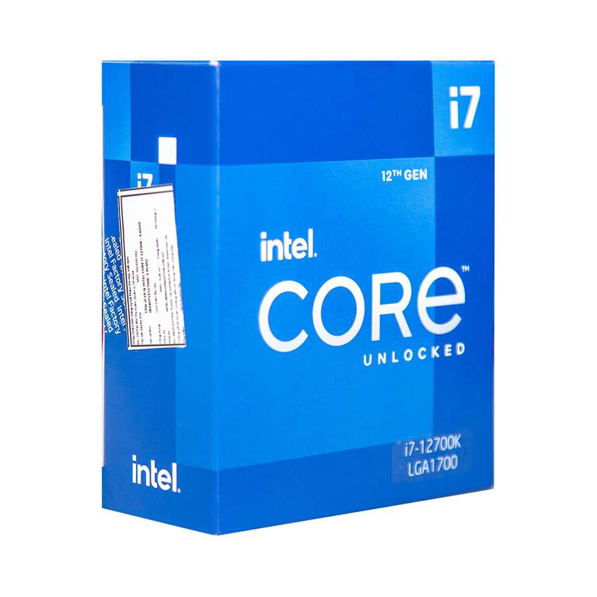 CPU Intel Core i7-12700KF (3.8GHz turbo up to 5.0Ghz, 12 nhân 20 luồng, 25MB Cache, 125W) - Socket Intel LGA 1700