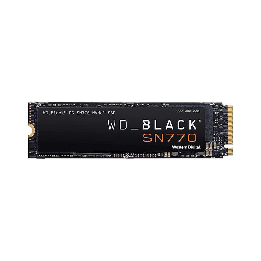 Ổ Cứng SSD WD SN770 Black 500GB M.2 2280 PCIe NVMe 4x4 (Đọc 5000MB/s - Ghi 4000MB/s) - (WDS500G3X0E)