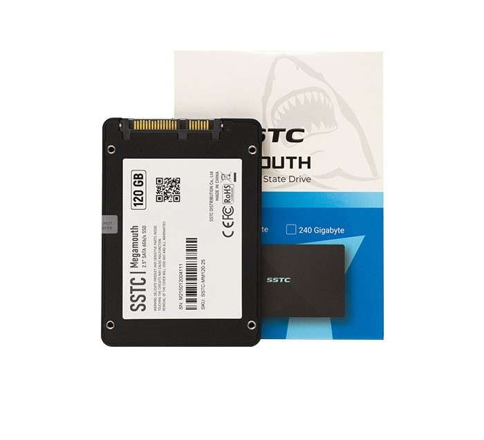 Ổ Cứng SSD 120GB SSTC Megamouth 2.5 inch SATA3 (Đọc 540MB/s - Ghi 320MB/s) - (SSTC-MM120-25)