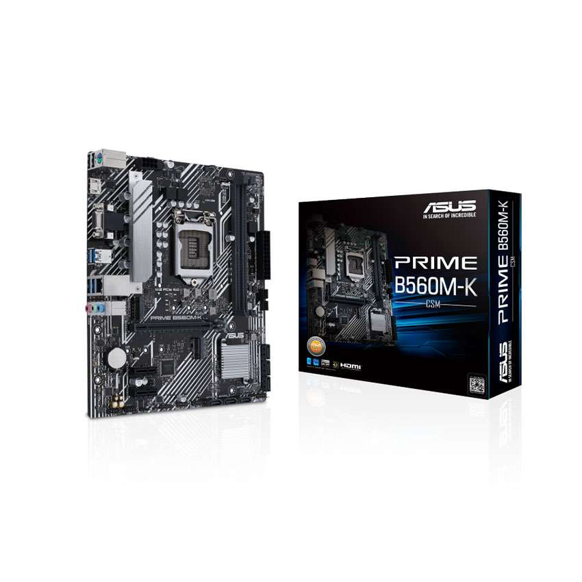 Mainboard ASUS PRIME B560M-K (Intel B560, Socket 1200, m-ATX, 2 khe Ram DDR4)