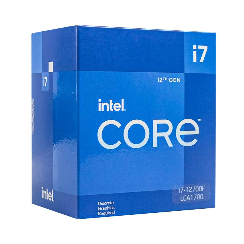 CPU INTEL CORE I7-12700F (UP TO 4.8GHZ, 12 NHÂN 20 LUỒNG, 25MB CACHE, 125W) - SOCKET INTEL LGA 1700