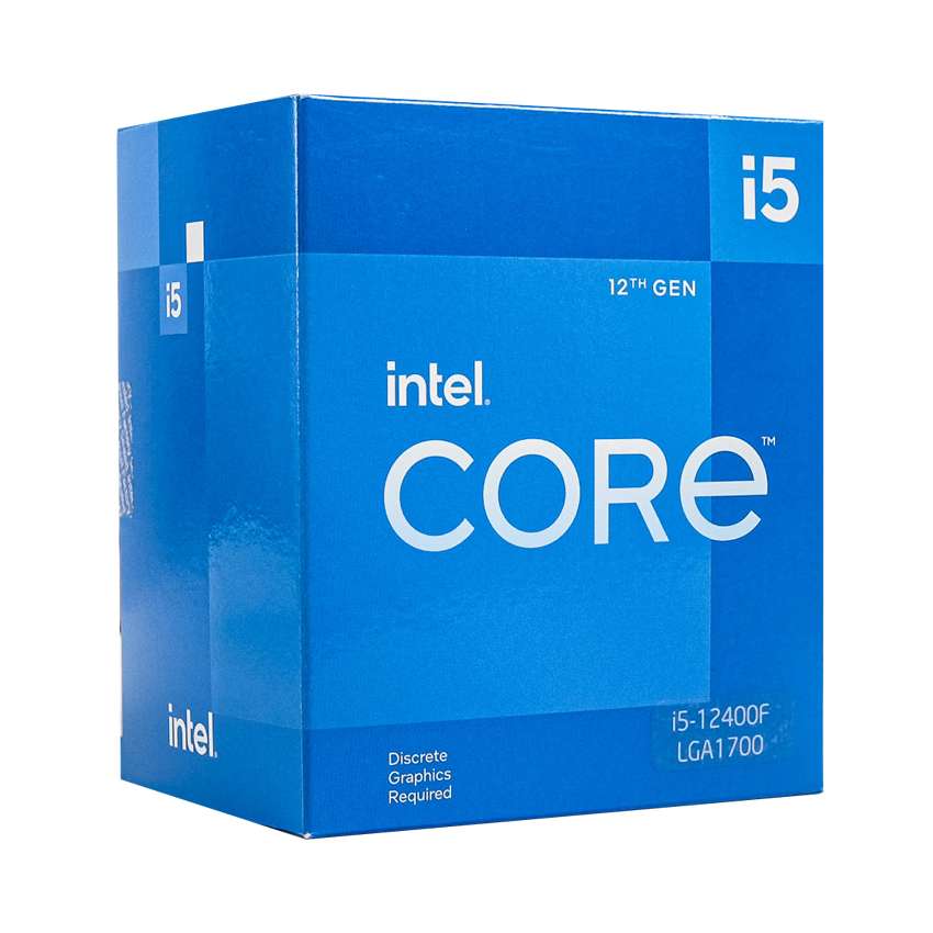 CPU INTEL CORE I5-12400F (UPTO 4.4GHZ, 6 NHÂN 12 LUỒNG, 18MB CACHE, 65W) - SOCKET INTEL LGA 1700